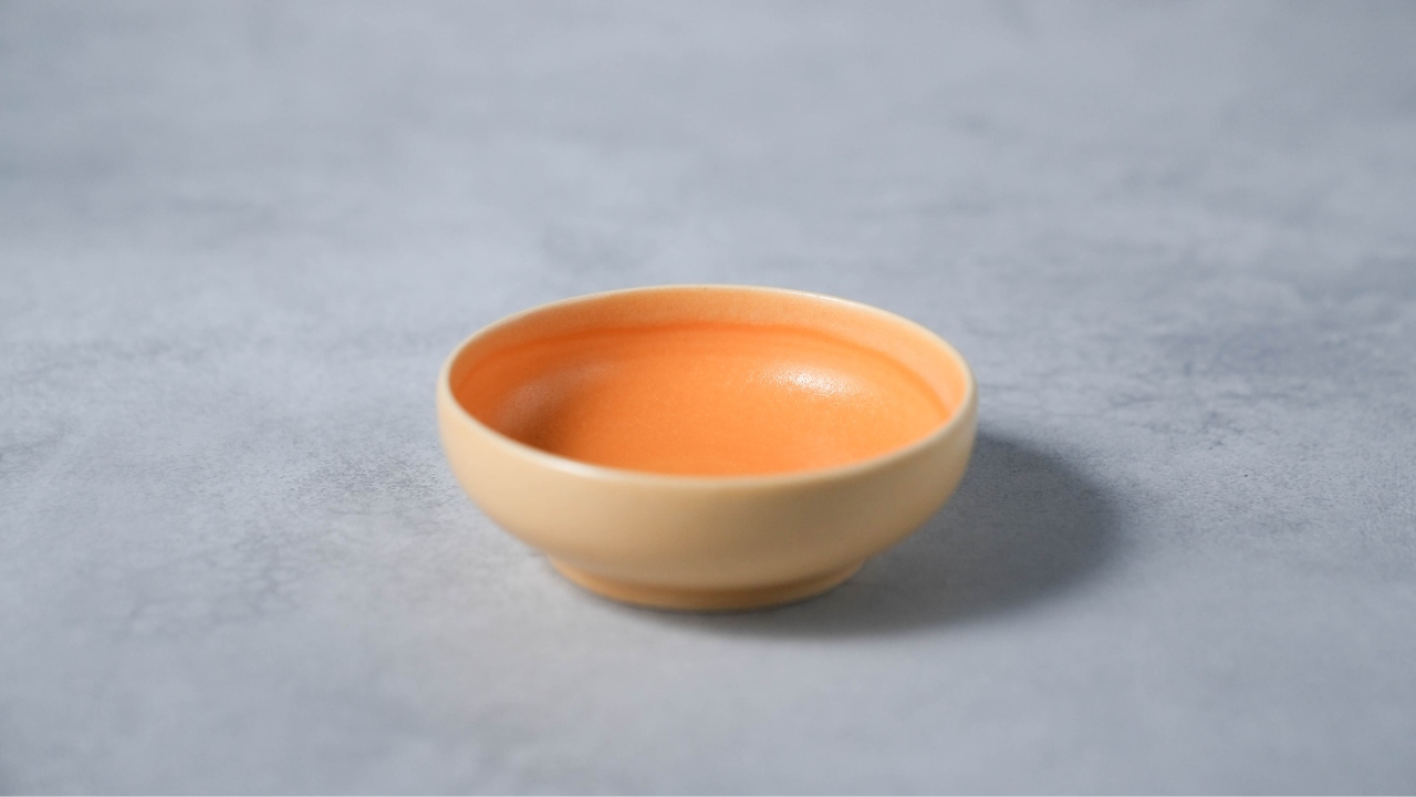 廻窯舎】オレンジ小鉢（受注生産 / 1ヵ月以内に発送） – muny